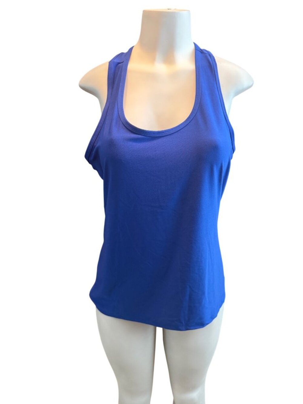 RBX Womens Blue Racerback Tank Top Lightweight Stretch Activewear Size L